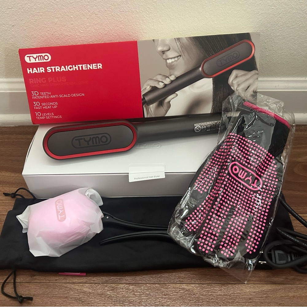 TYMO Ring Plus Ionic Hair Straightener Brush